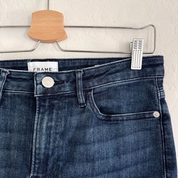 FRAME Le Crop Mini Boot in Naples Dark Wash Size 29 - Picture 6 of 14